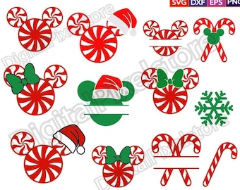 Christmas Candy Cane SVG Bundle: Holiday Clipart (Digital Download)