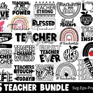 Teacher SVG Bundle: School Quote Designs (Digital Download)