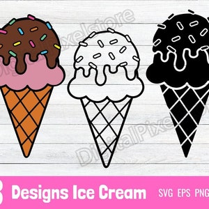 Eis SVG, Eistüte SVG, Eis Clipart, Eis Cricut, Eis Silhouette, Eis Png, überlagert svg für Cricut, digitale Datei