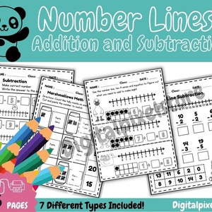 24 Kindergarten Math Worksheets Preschool-1st Grade Math - Etsy