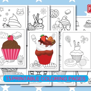Cupcake Coloring Pages-15 Printable Cupcake Coloring Pages for Girls,Teens & Kids,Kids coloring page,Cupcake activity,Custom Coloring Pages