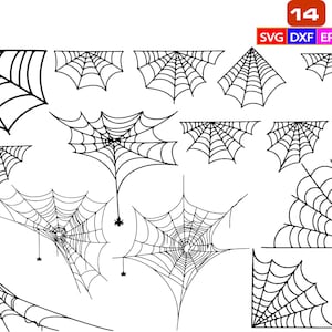 Spiderweb SVG Bundle: Cobweb Cut Files for Cricut