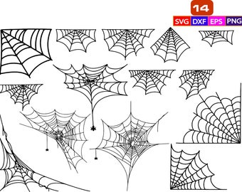 Spiderweb SVG Bundle: Cobweb Cut Files for Cricut