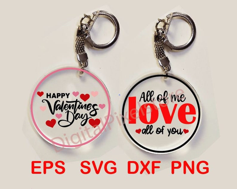 Valentines Keychain Svgkeychain Svground Keychain Etsy