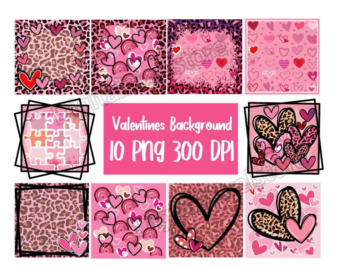 Valentines Background Bundle Sublimation Png,sublimation Background ...