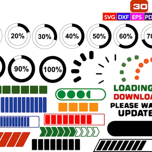 Loading Bar Svg - Etsy