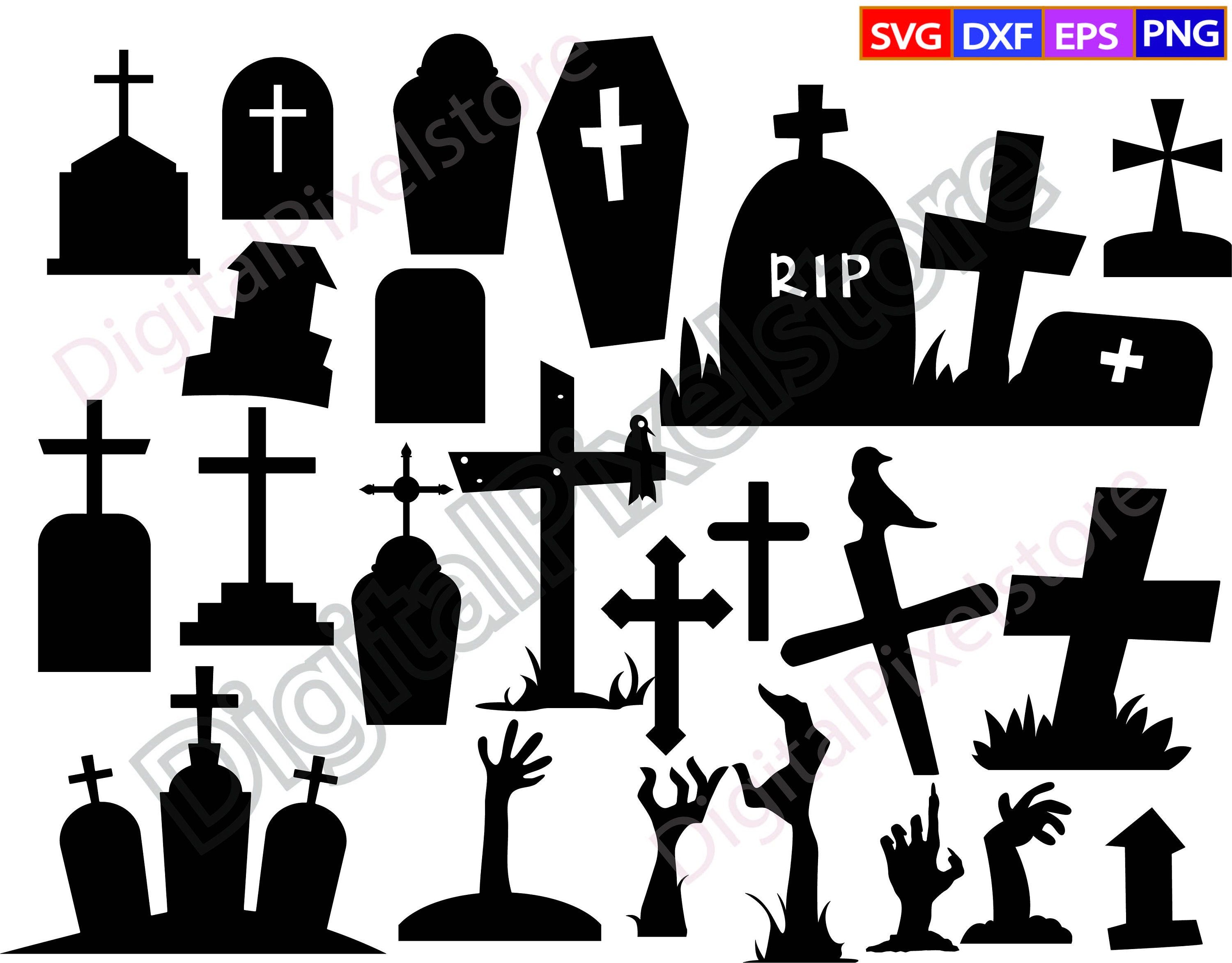 RIP Tombstone Halloween SVG Vector File and PNG Transparent -  Norway