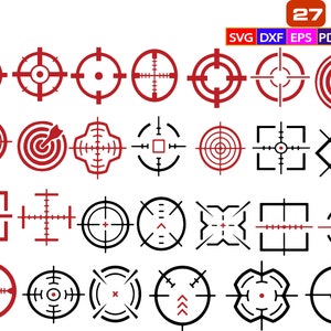 Target Bundle SVG,crosshair svg,Target Cut Files,Bullseye SVG,Shooting Target SVG,target vector,target silhouette,target cricut,svg dxf png
