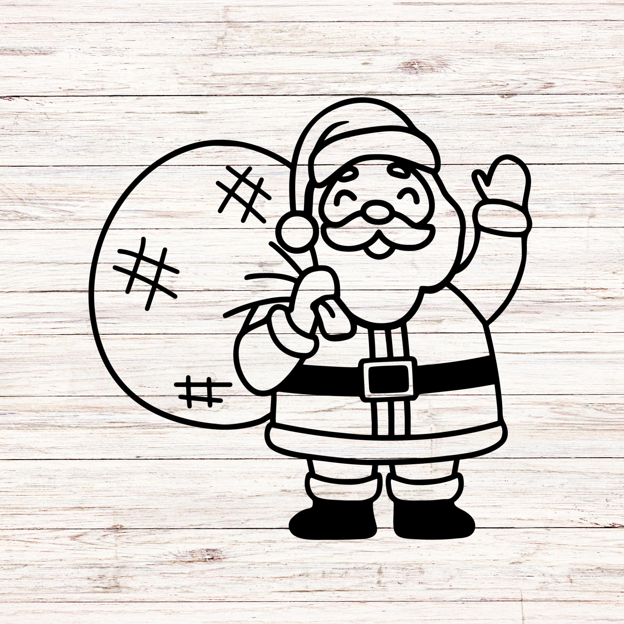 Christmas Santa Claus SVG Bundle, Clipart, PNG (instant Download) - Etsy