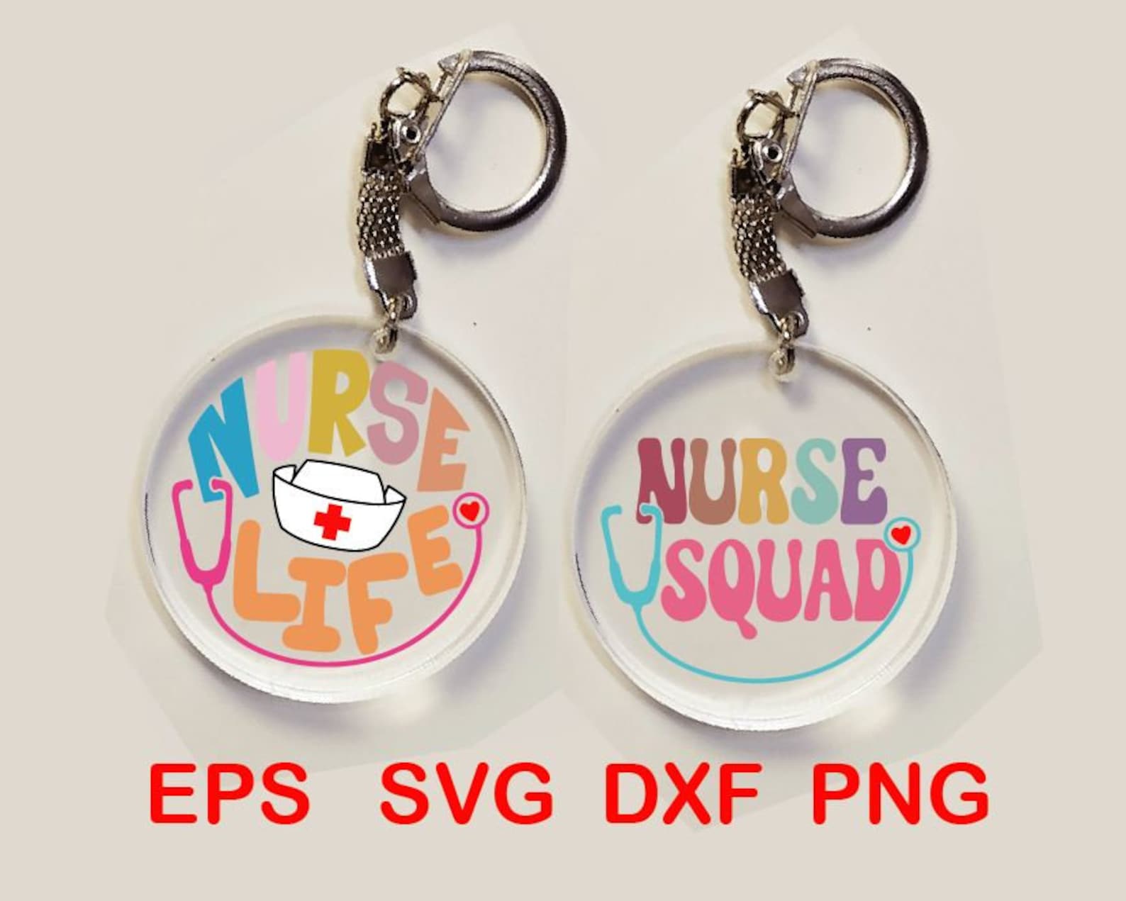 Nurse Keychain Svg Bundlekeychain Svgnurse Life Svgnurse Etsy