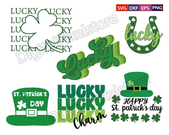 St. Patrick's Day SVG Bundle: Lucky Shamrock, Clover Designs