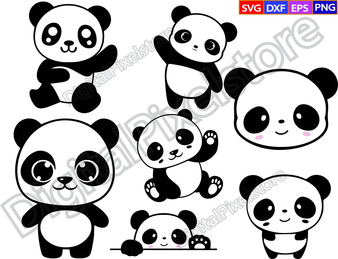 Cute Panda Svgpanda Svgpanda Svg Bundlepanda Head Svgpanda - Etsy