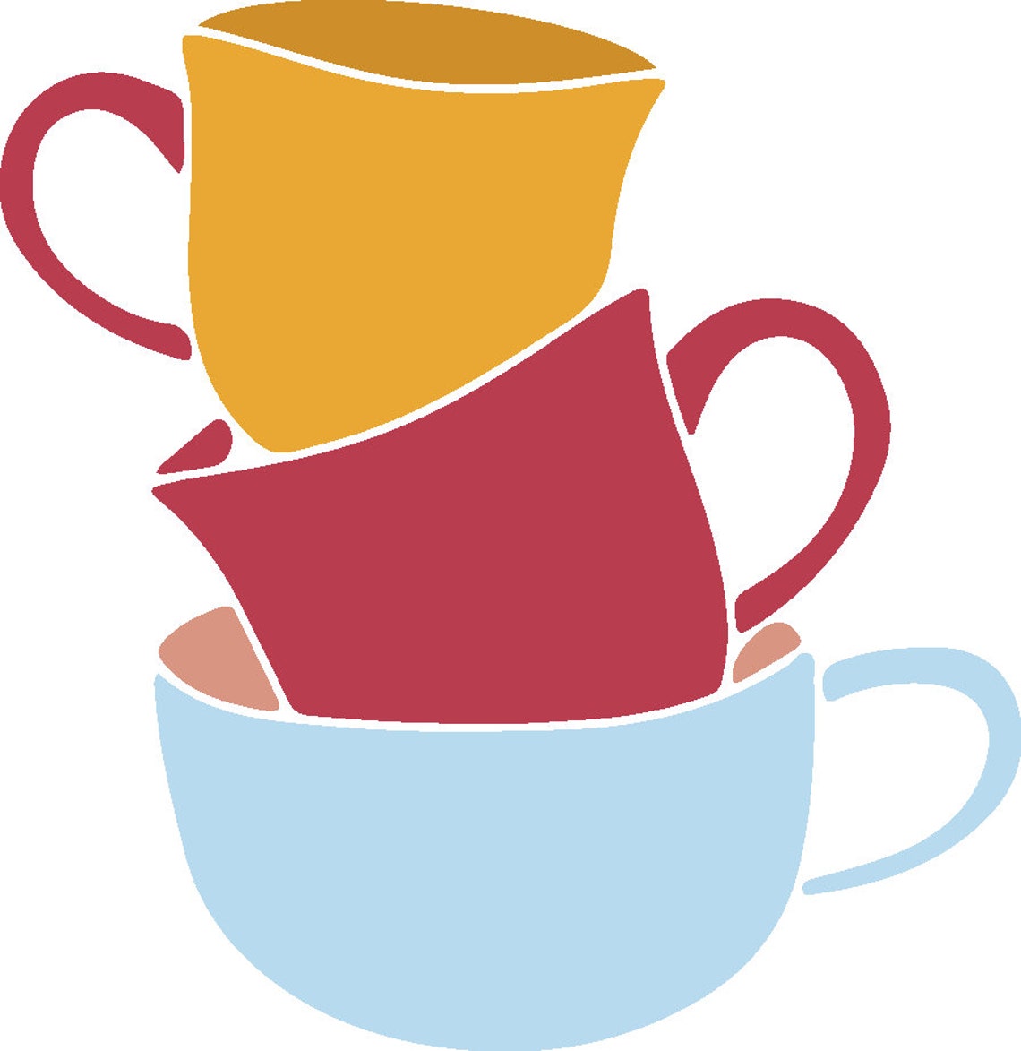 Teapots teacups SVG digital die cut cutting fileCoffee CUP Etsy