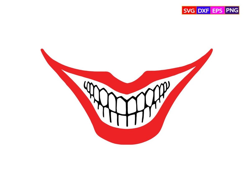 Download Joker Smile Svg Clown Smile Svg Joker Smile Shirt Joker Etsy