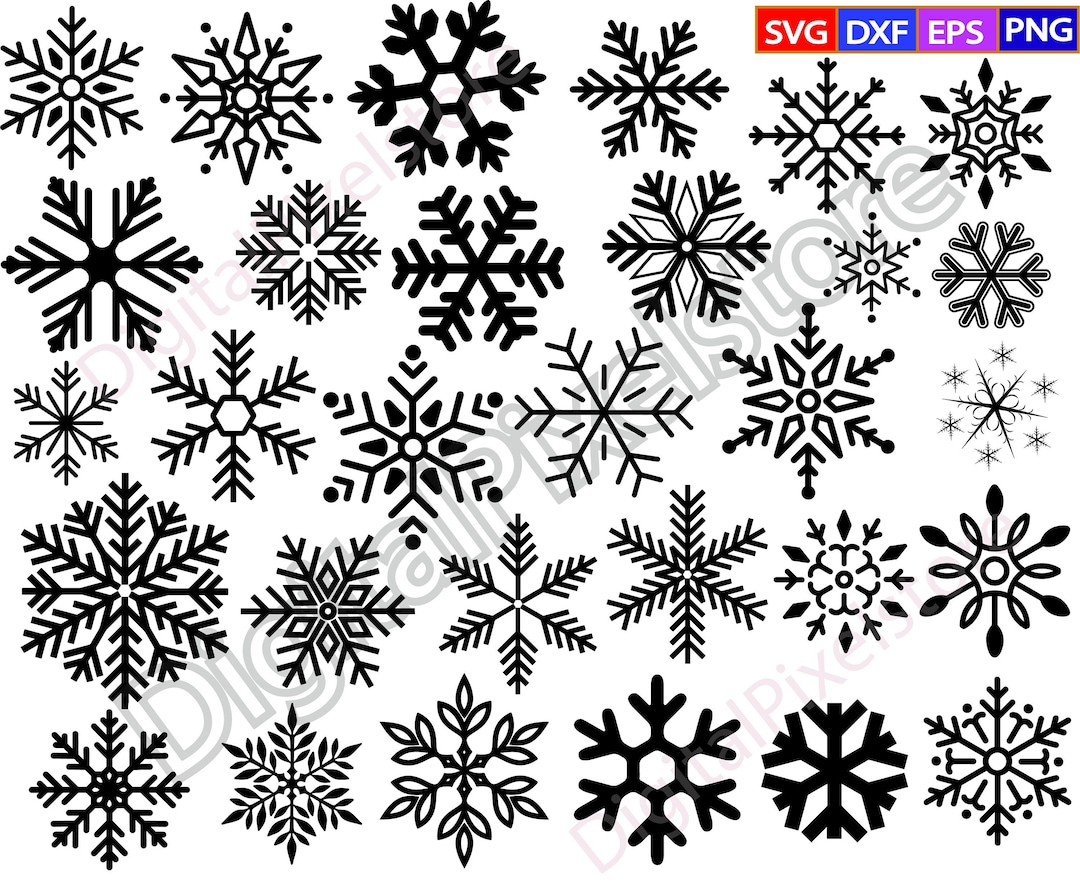 Snowflakes Svg Bundle,snowflakes Svg,winter Svg,christmas Svg,snowflake