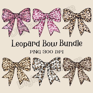 Leopard Bogen Png-Bundle, Kokette Bogen PNG, Leopardenmuster Bogen PNG, Gepard Bogen Png, Trendige Kokette Bogen Png, Kokette Bogen Shirt Design Png