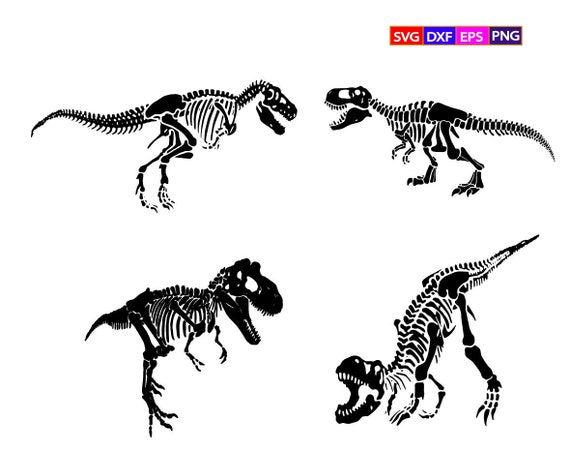 Download Dinosaur Skeleton Svg T Rex Svg Dinosaur Svg Trex Svg Etsy PSD Mockup Templates