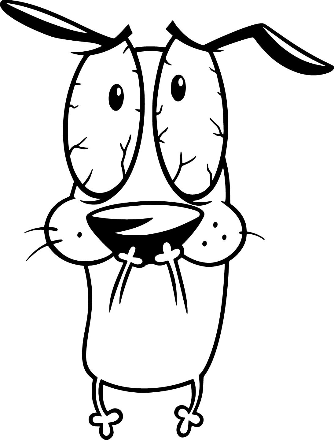 Mut der feige Hund Svg Courage Svg Mut Png Mut Hund Bündel Etsy