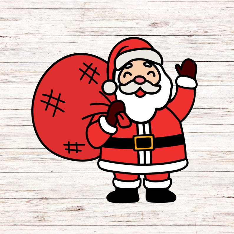 Christmas Santa Claus SVG Bundle, Clipart, PNG (instant Download) - Etsy