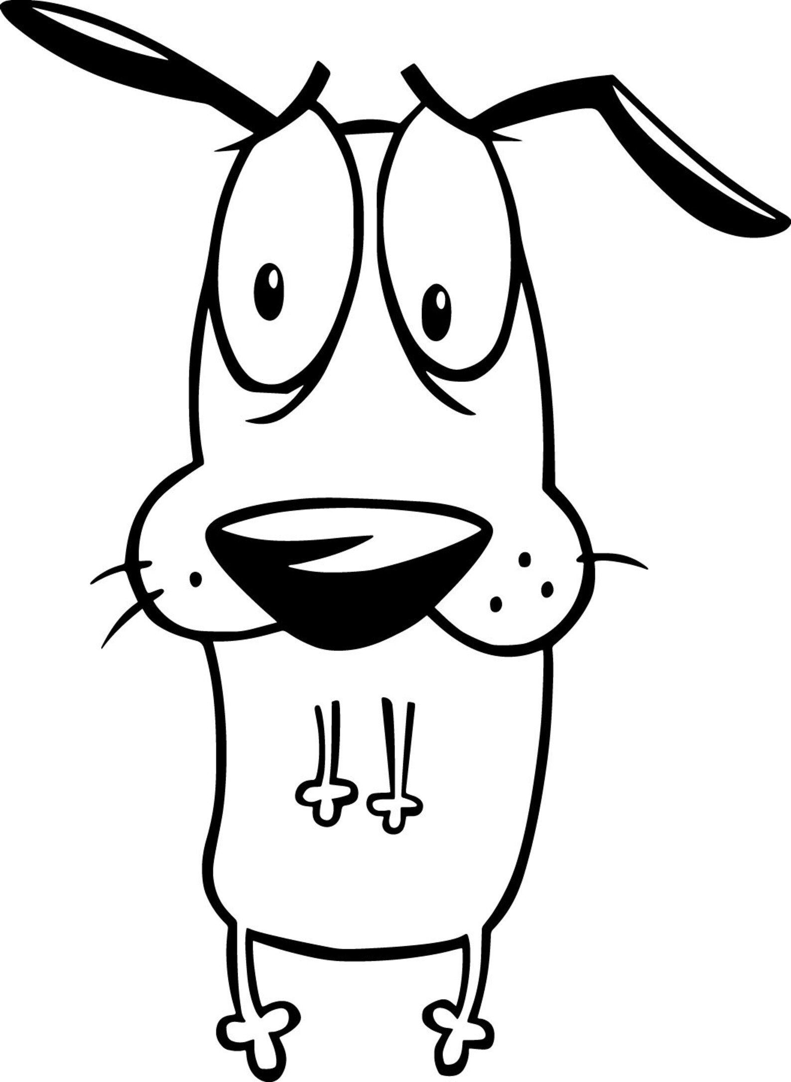 Mut der feige Hund Svg Courage Svg Mut Png Mut Hund Bündel Etsy