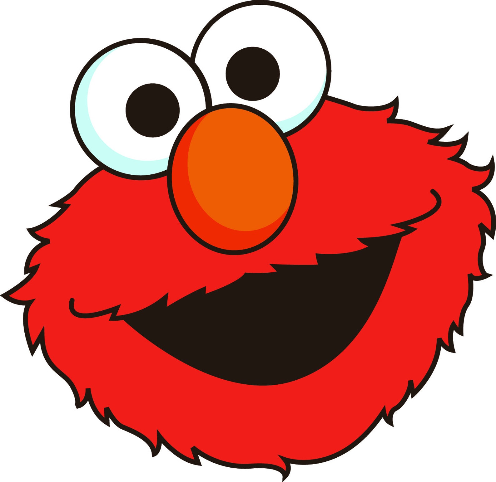 Elmo SvgElmo Smiley Face Sesame Street Svg Cut Files For | Etsy