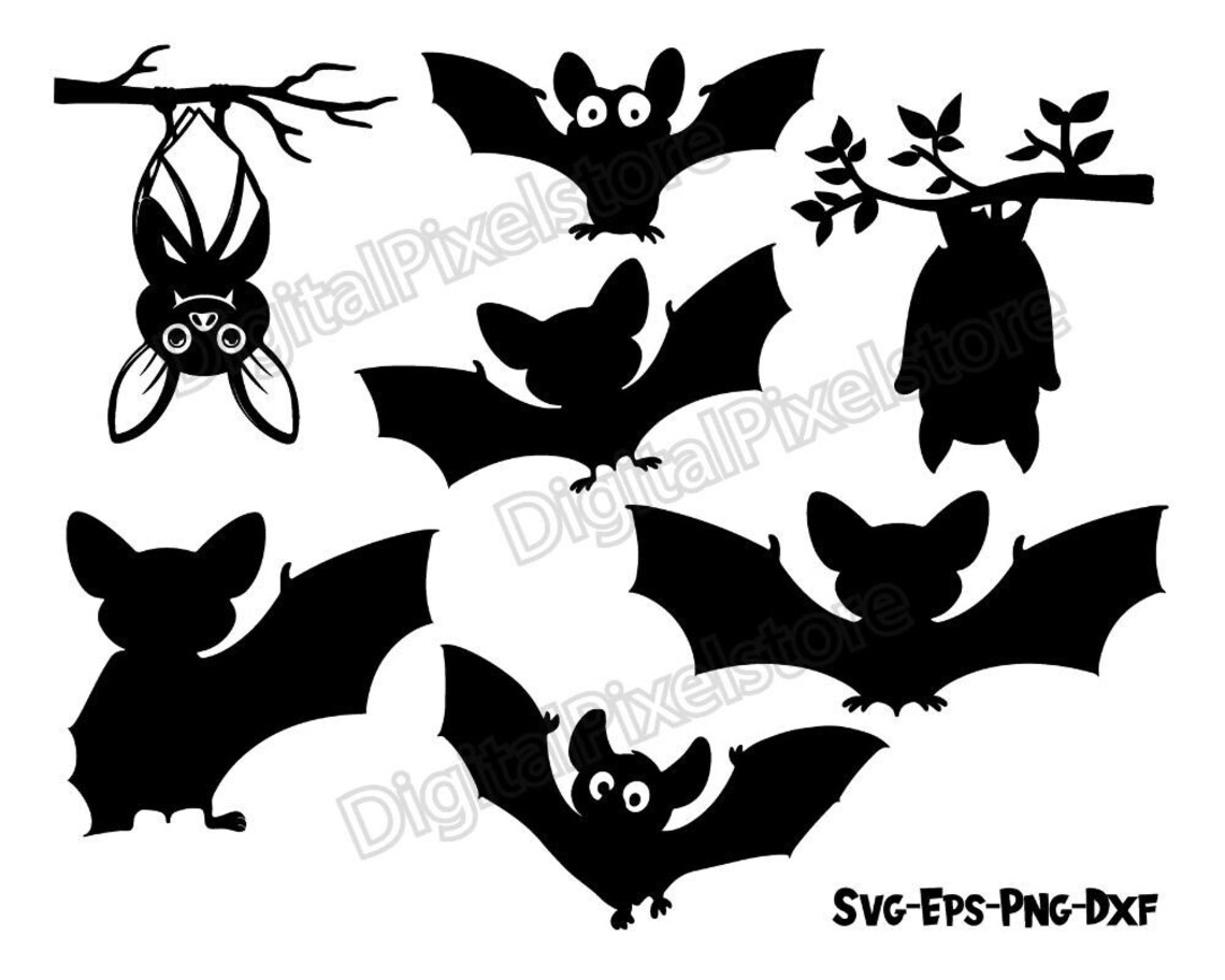 Cute Bat SVG Cut Filesbat Svg Bundlebat Svgcute Bat - Etsy