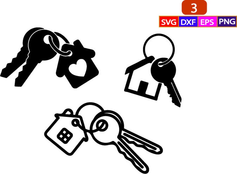 Download House Keys SVG House Keys PNG Keys Clipart Home Keys Svg ...