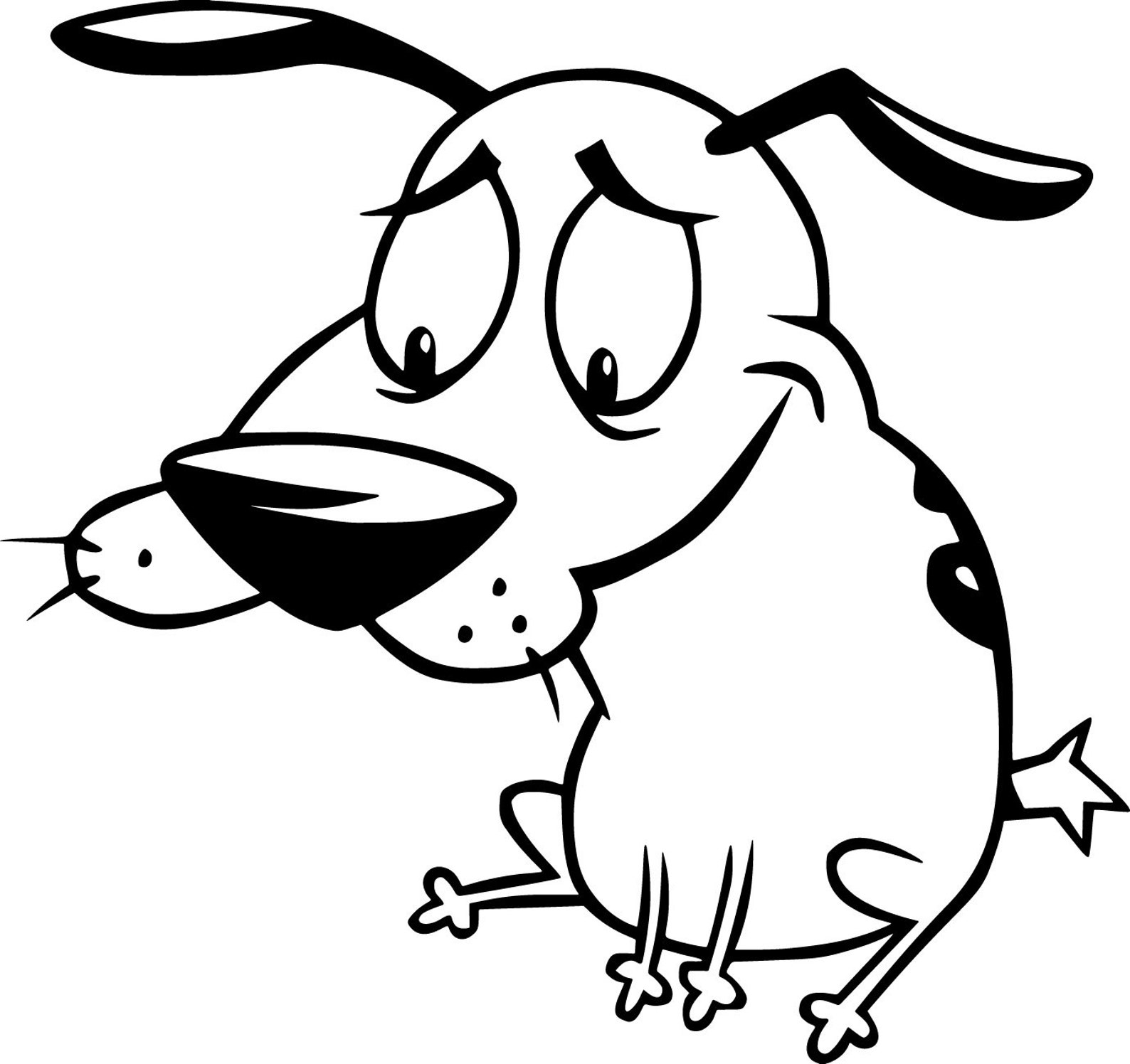 Mut der feige Hund Svg Courage Svg Mut Png Mut Hund Bündel Etsy