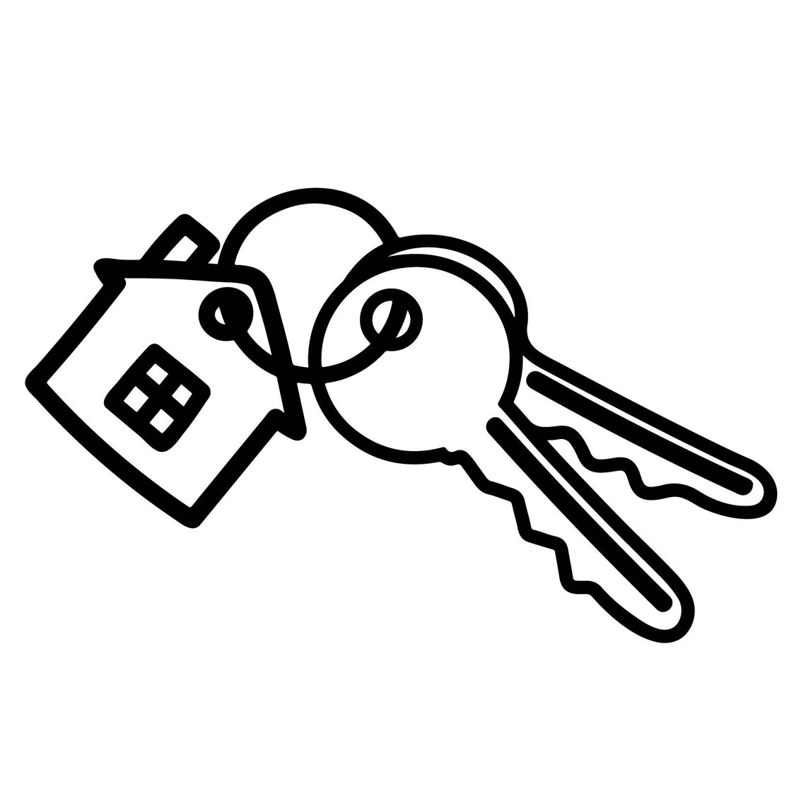 House Keys Svghouse Keys Pngkeys Cliparthome Keys Svghome Etsy