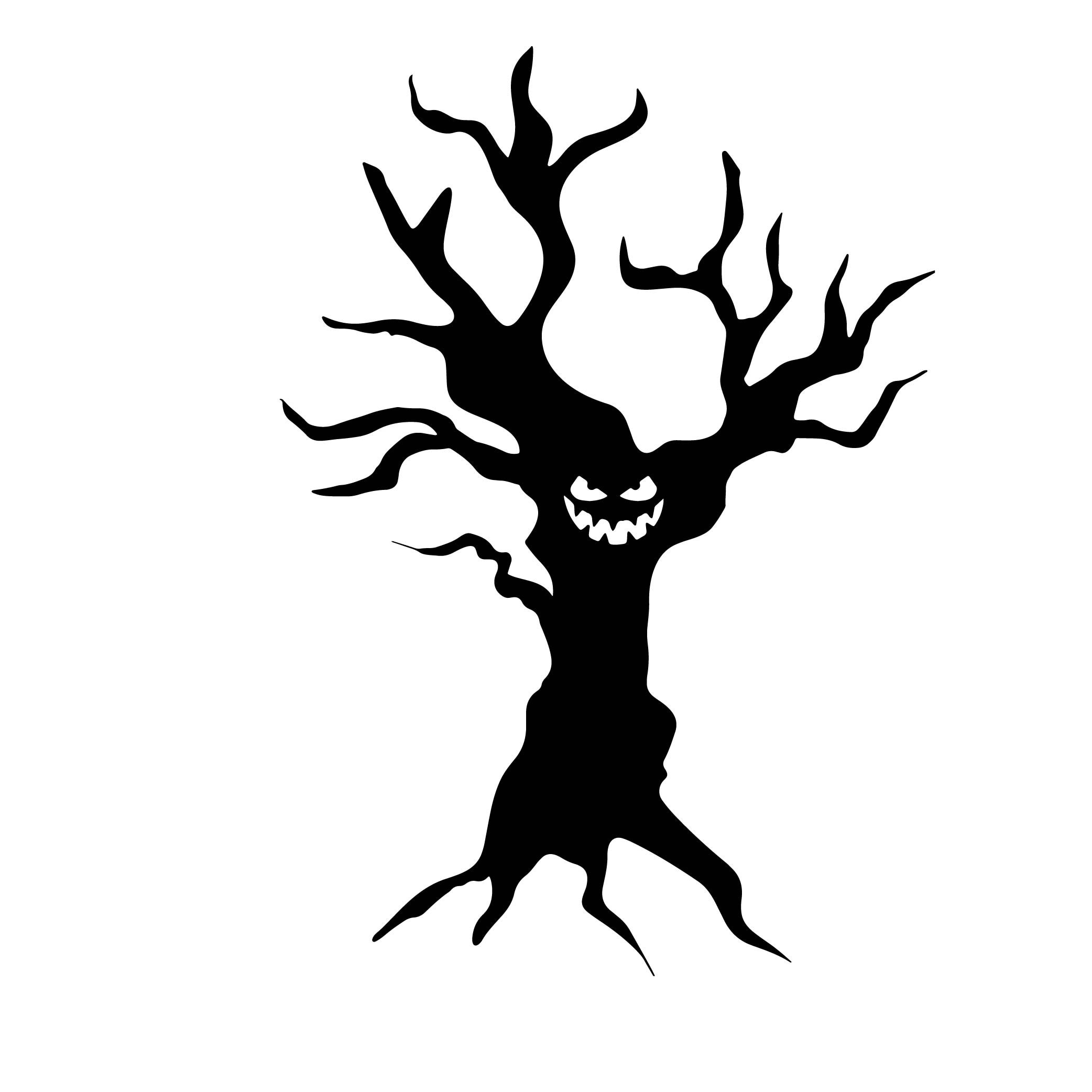 Halloween Tree Svghalloween Tree Silhouettes Bundle - Etsy