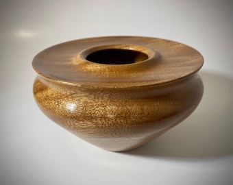 Handmade Sapele Wood Hollow Form