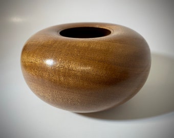 Handmade Sapele Wood Hollow Form