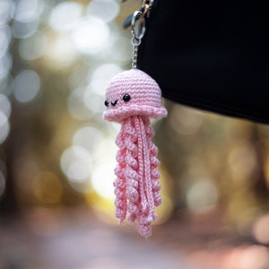 Jellyfish Keychain / Kawaii Keychain / Amigurumi Crochet Jellyfish Keychain / Cute Keychain / Cute Gifts / Birthdays / Special day /