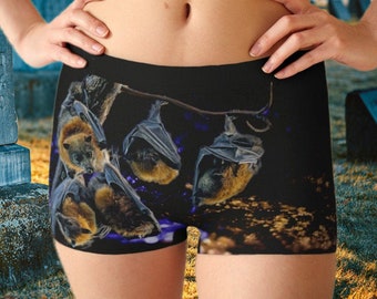 Cosmic Space Bats | Boyshorts | Goth Underwear