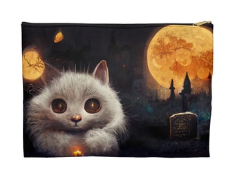 Grave Kitten: Willow Wisp | Goth Pouch Bag with Zipper
