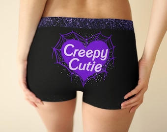 Creepy Cutie | Goth Boyshorts