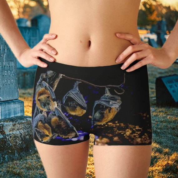 Cosmic Space Bats Boyshorts Goth Underwear 