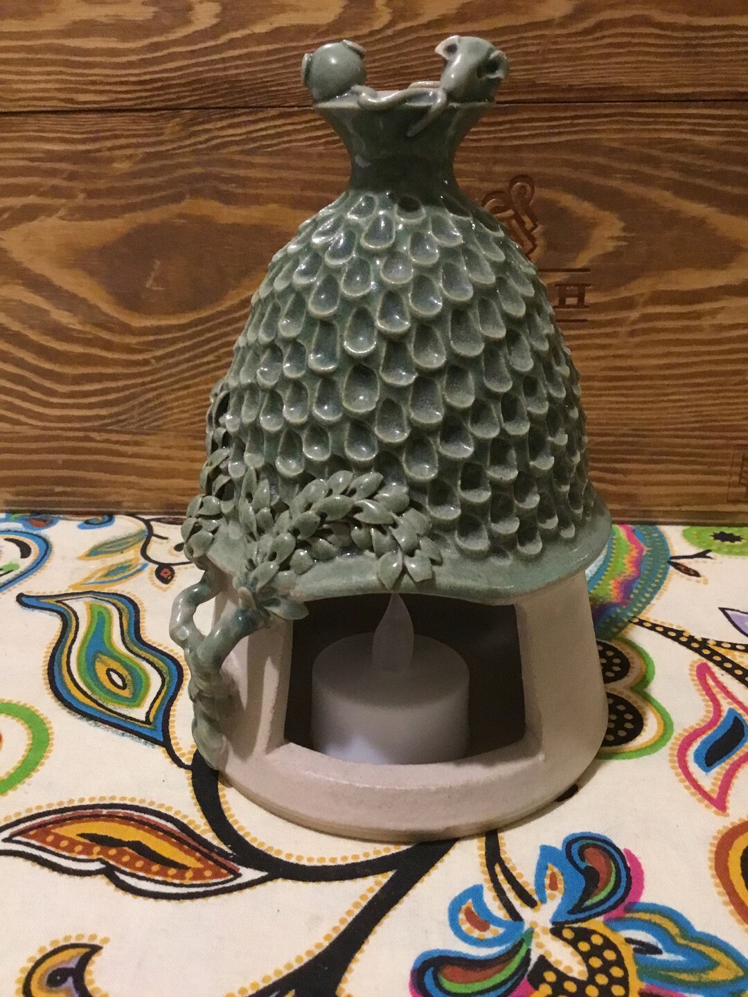 Hand Made Pottery Tea Light Display. Etsy