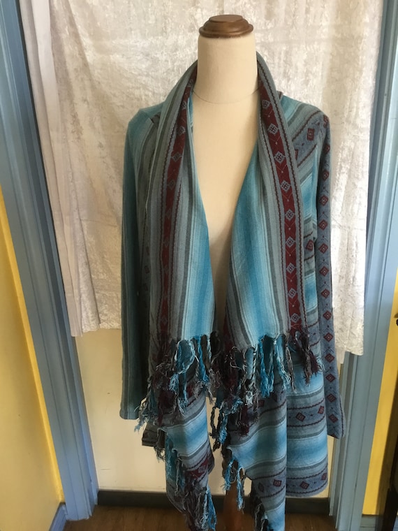 Vintage Mambo surfer style poncho shirt