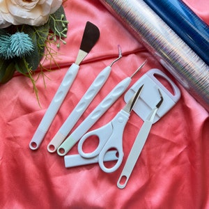 Vinyl Weeding Tool Set - Arts & Crafts Tool Set - Cardstock Crafting Tool Set - 6pc Weeding Kit for Cricut - Silhouette - Siser - Oracal