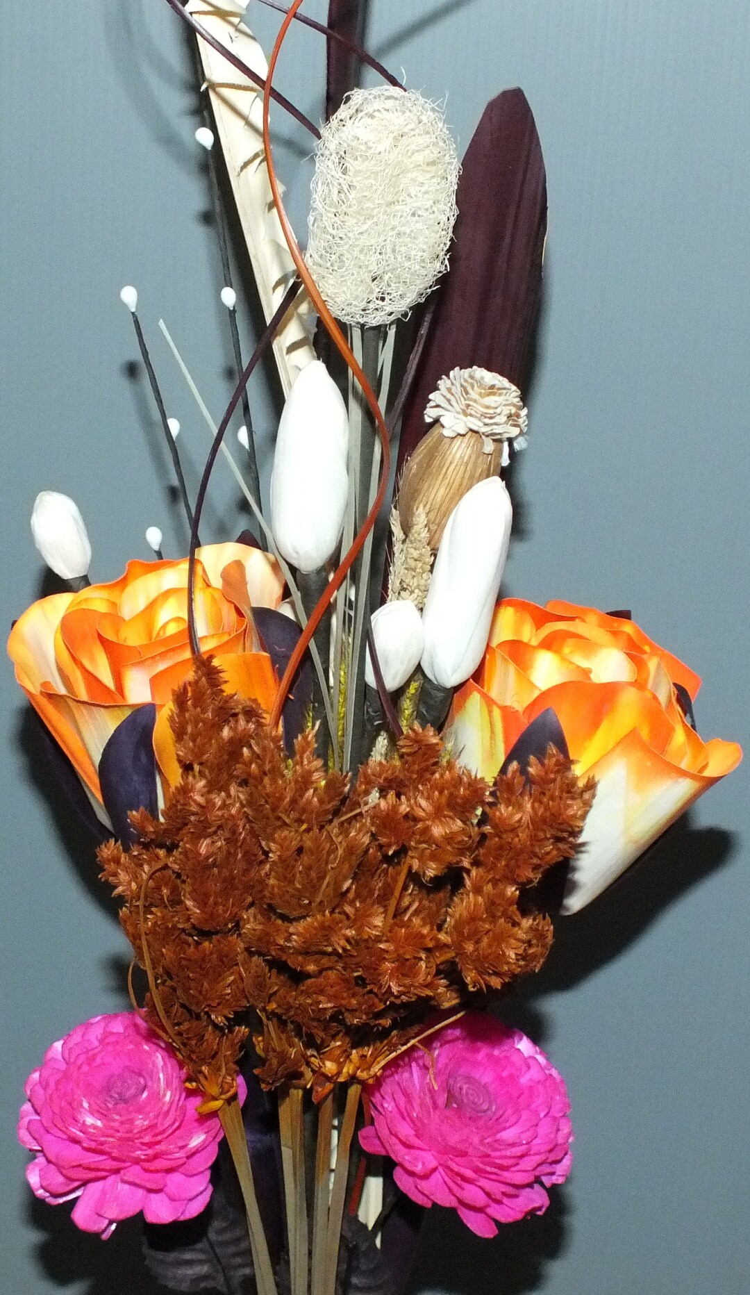 Handmade Flower Arrangement Bunch of Flowers ALL NATURAL Plant Material ...