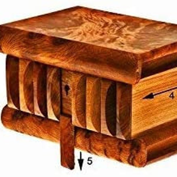 moroccan thuya , Magic box in Thuya wood, handmade thuya , Magic Box with Secret Opening,Secret box in thuja with the steps to open it.