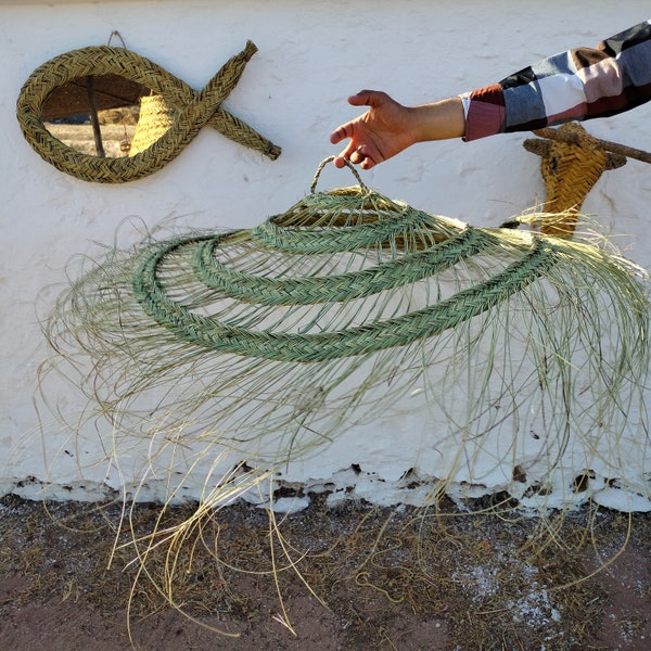Wholesale , Moroccan handmade Natural Rattan lampshade, Suspension Doum , bohemian light pendant ,Moroccan handmade  straw