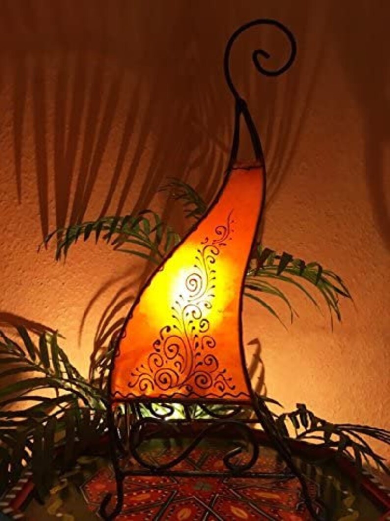 Moroccan Lampshade Leather Lampshade Moroccan Decor Etsy