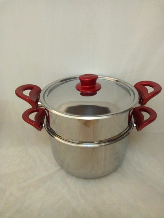 Moroccan Steamer Pot Cookware Couscoussier 10L,8L,6L Moroccan Couscous  Maker INOX , Couscoussier Veggie 2 Tier INOX 