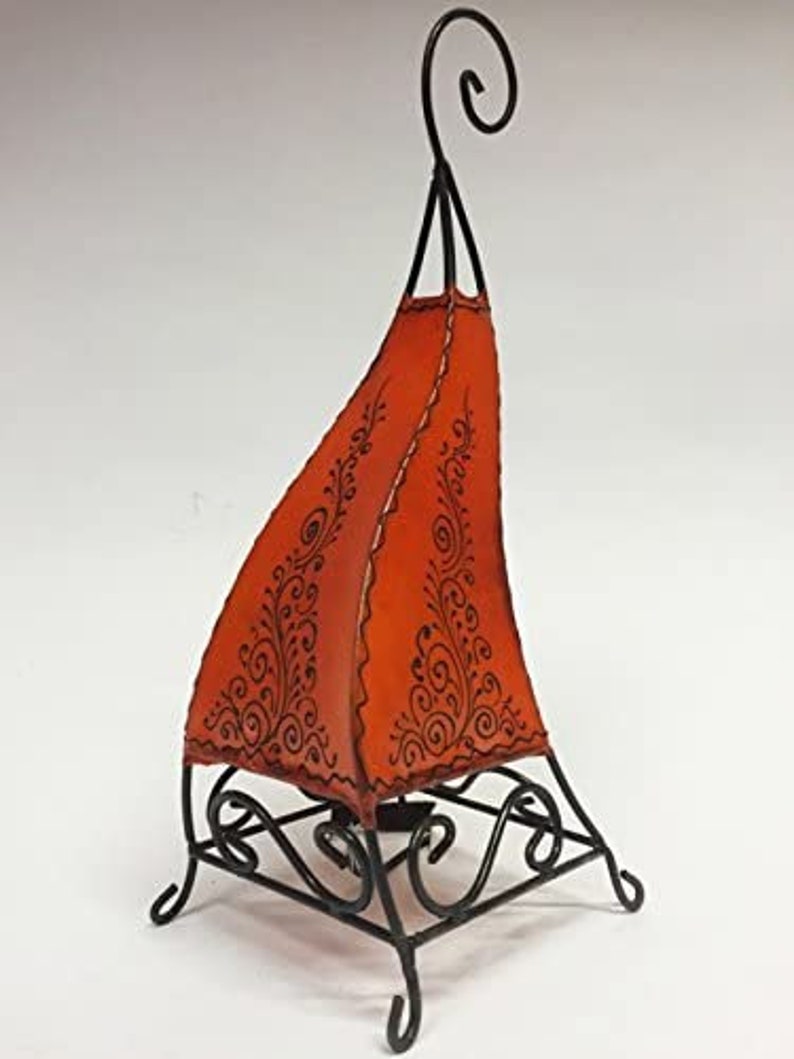 Moroccan Lampshade Leather Lampshade Moroccan Decor Etsy