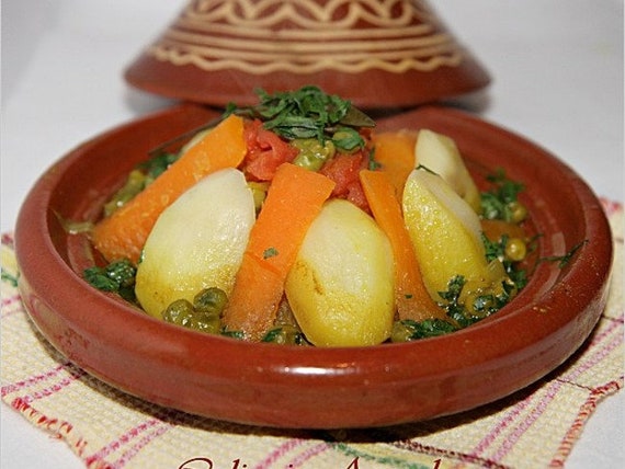 Moroccan Tagine 100 Ceramic Plats Tajine Ceramic Tajine Etsy