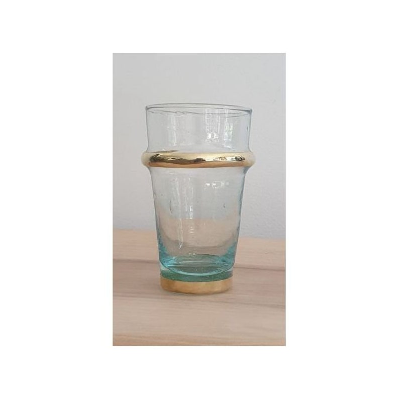 Set of 6 Water Glasses Moroccan Stemless Handblown Wine Etsy