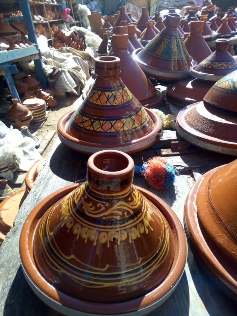 Plat à Tajine Marocain Chicken For Moroccan Tajine Stock Photography 15 Moroccan Tagine 100% Ceramic Plats Tajine Ceramic Tajine - Etsy