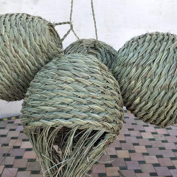 Wholesale Set Of 3  Moroccan handmade Natural Rattan lampshade, Suspension Doum